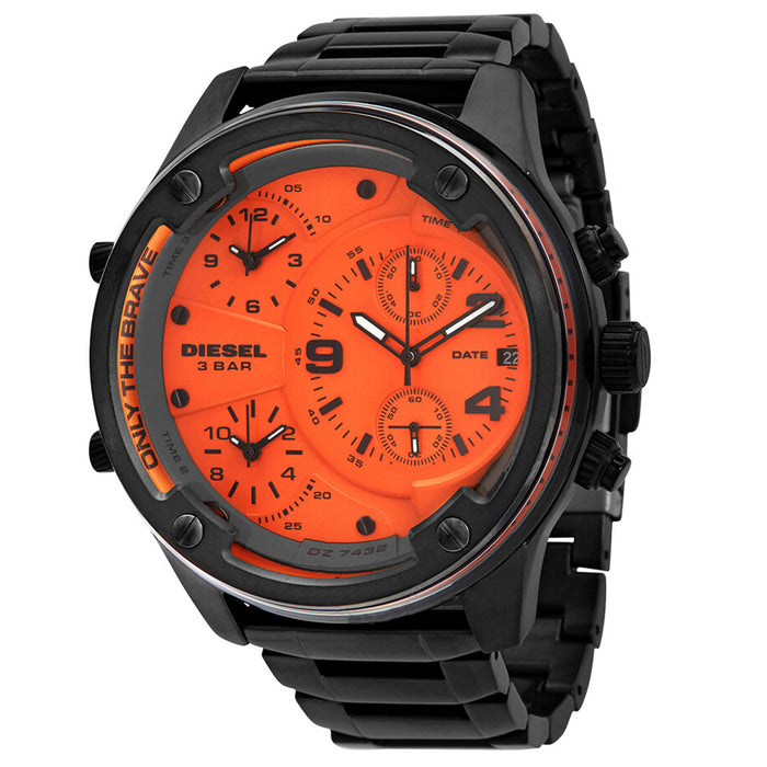 Diesel Men's Boltdown Orange Dial Watch - DZ7432