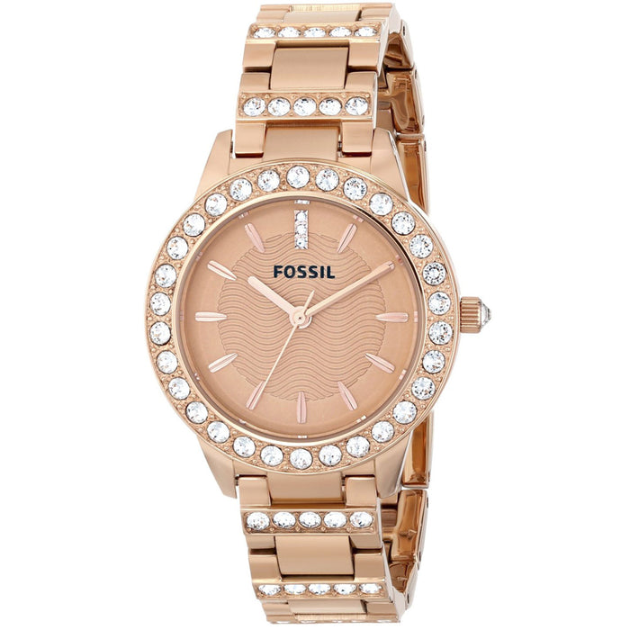 Fossil Women's Jesse Rose Gold Dial Watch - ES3020