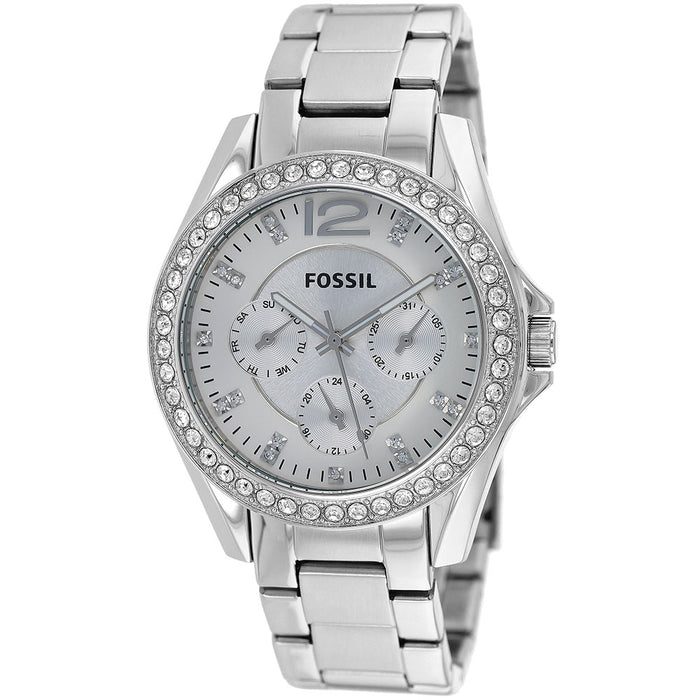 Fossil Women's Riley Silver Dial Watch - ES3202
