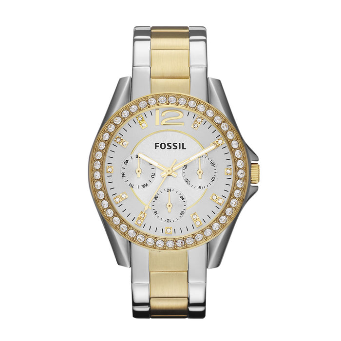 Fossil Women's Riley Champagne Dial Watch - ES3204