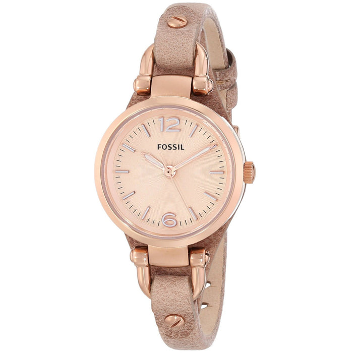 Fossil Women's Georgia Mini Rose Gold Dial Watch - ES3262