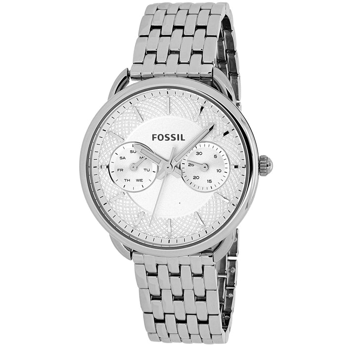 Fossil Women's Tailor Silver Dial Watch - ES3712