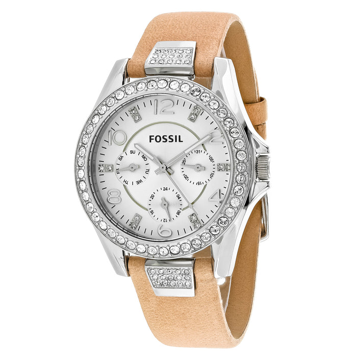 Fossil Women's Riley  Silver Dial Watch - ES3889