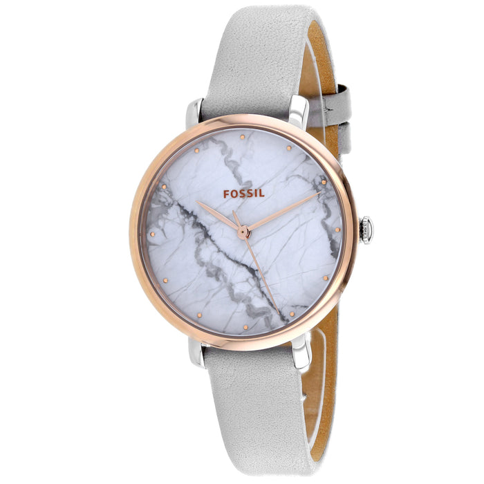 Fossil Women's White Marble Dial Watch - ES4377