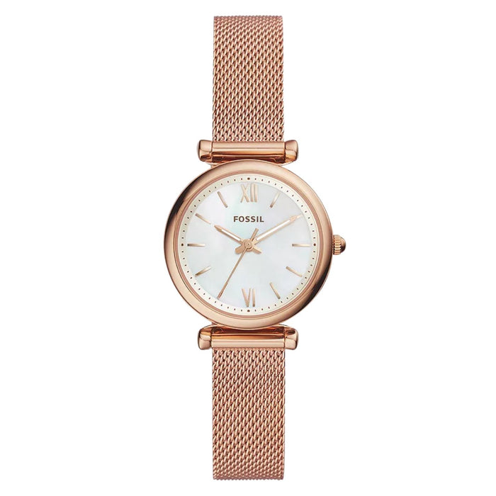 Fossil Women's Carlie White Dial Watch - ES4433