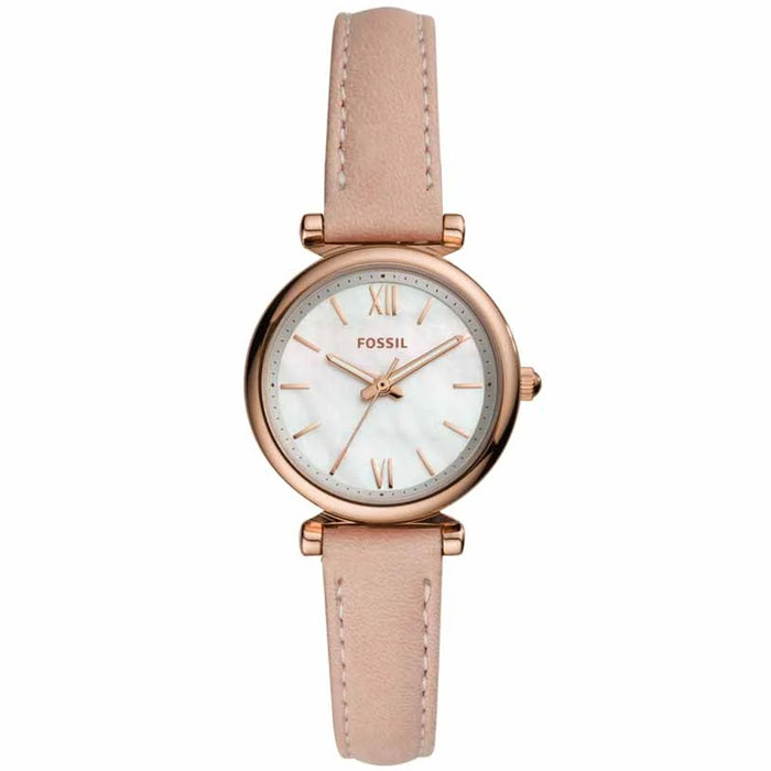 Fossil Women's Carlie Mini White MOP Dial Watch - ES4699