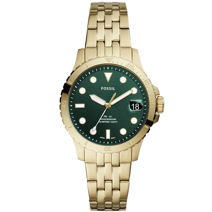 Fossil Women's FB-01 Green Dial Watch - ES4746