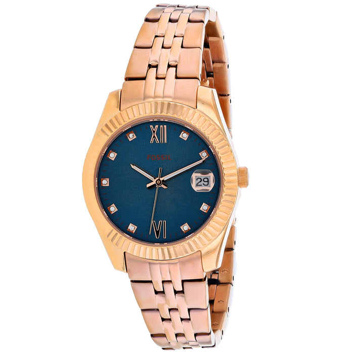 Fossil Women's Scarlette Blue Dial Watch - ES4901