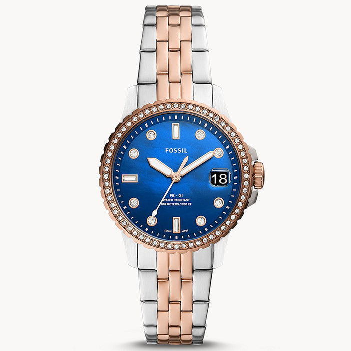 Fossil Women's FB-01 Blue Dial Watch - ES4996