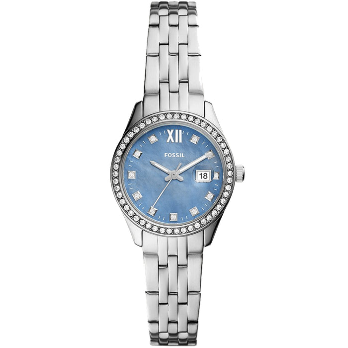 Fossil Women's Scarlette Blue Dial Watch - ES5074
