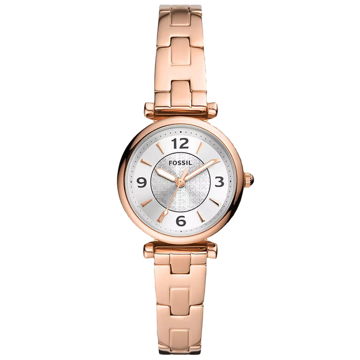 Fossil Women's Carlie Silver Dial Watch - ES5202