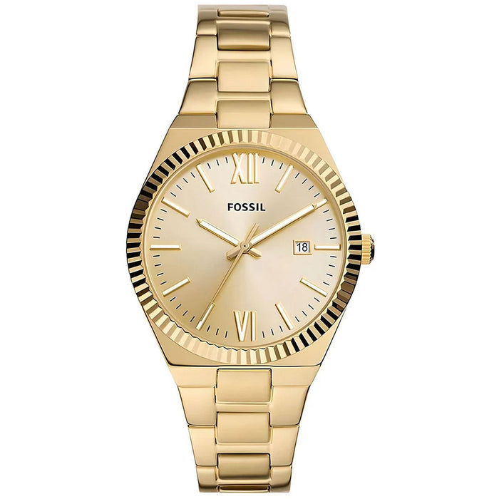 Fossil Women's Scarlette Gold Dial Watch - ES5299