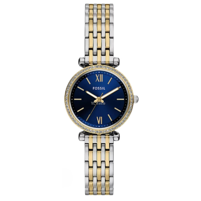 Fossil Women's Carlie Blue Dial Watch - ES5438