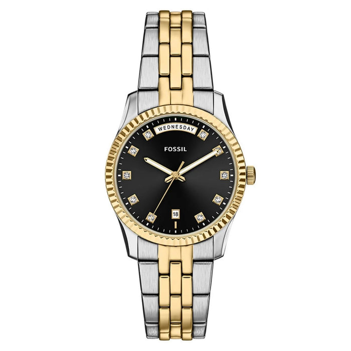 Fossil Women's Scarlette Black Dial Watch - ES5458