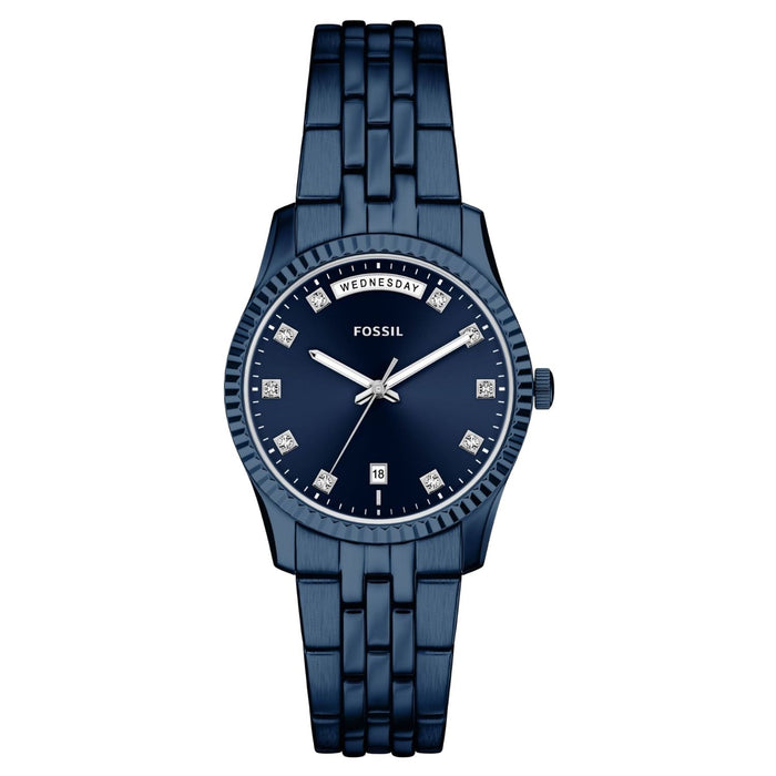 Fossil Women's Scarlette Blue Dial Watch - ES5476