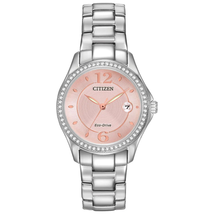 Citizen Women's Silhouette crystal Pink Dial Watch - FE1140-86X
