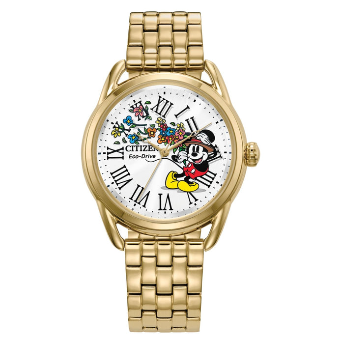 Citizen Women's Mickey White Dial Watch - FE7093-57W