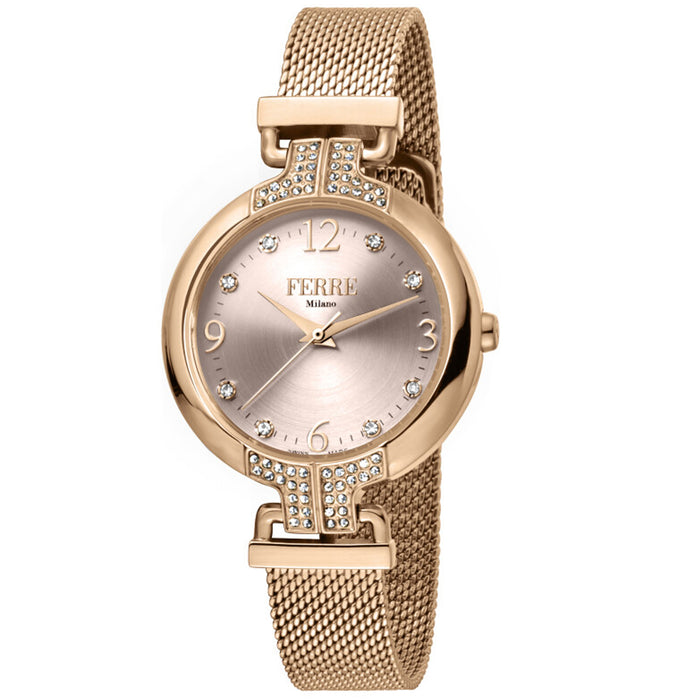 Ferre Milano Women's Classic Rose gold Dial Watch - FM1L115M0081
