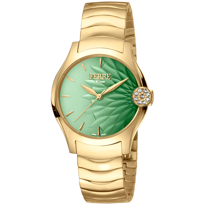 Ferre Milano Women's Classic Green Dial Watch - FM1L121M0071
