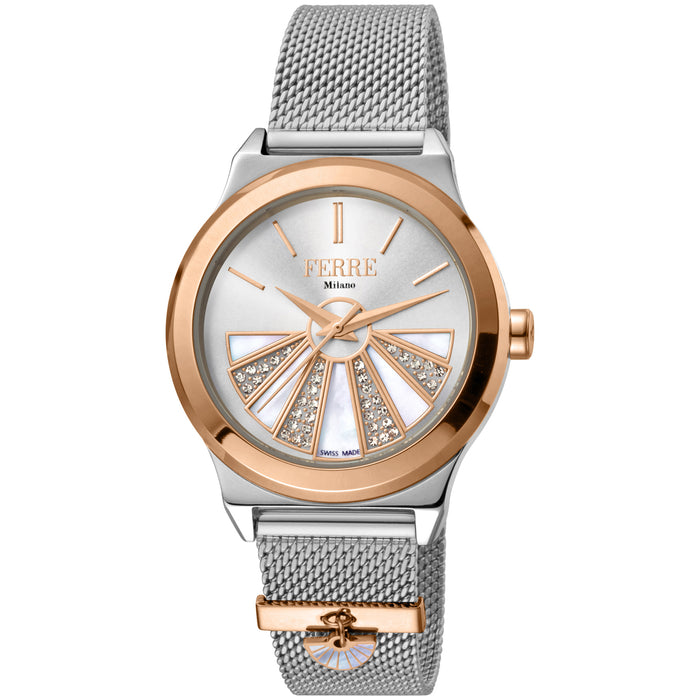 Ferre Milano Women's Classic Silver Dial Watch - FM1L125M0091