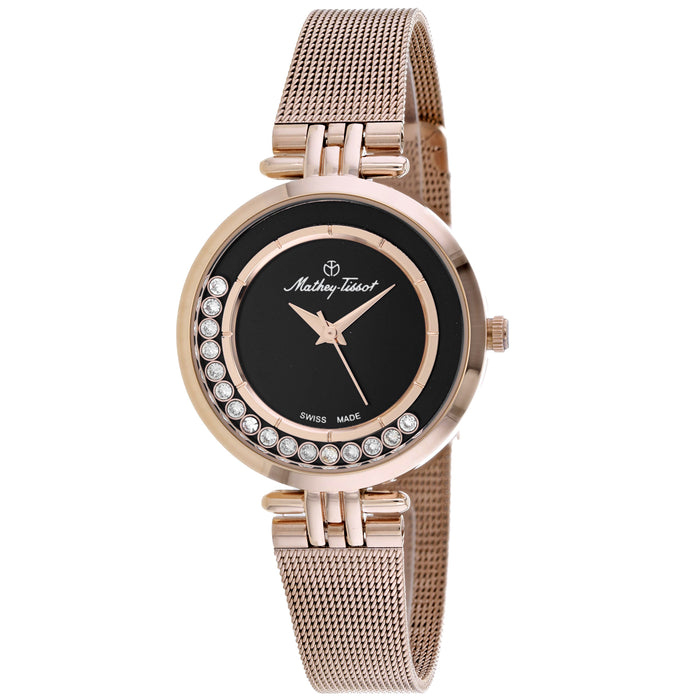Mathey Tissot Women's Fleury XVI Black Dial Watch - FOO4PN