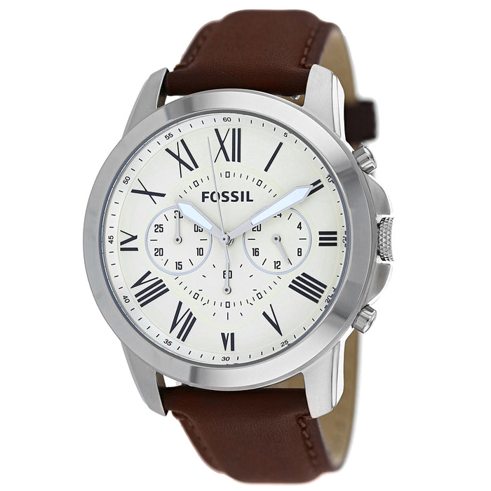Fossil Men's Grant White Dial Watch - FS4735IE