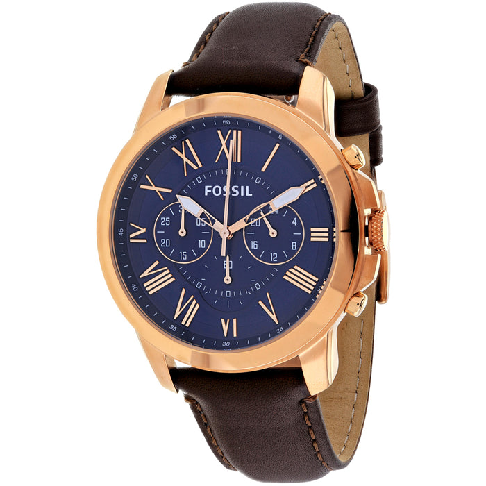 Fossil Men's Grant Blue dial watch - FS5068