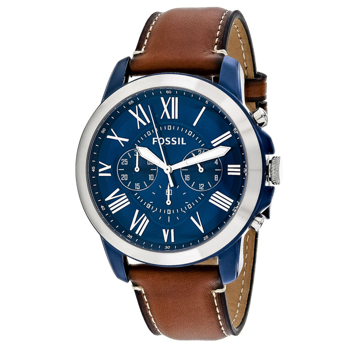 Fossil Men's Grant Blue Dial Watch - FS5151