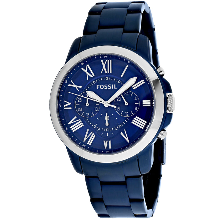 Fossil Men's Grant Blue Dial Watch - FS5230