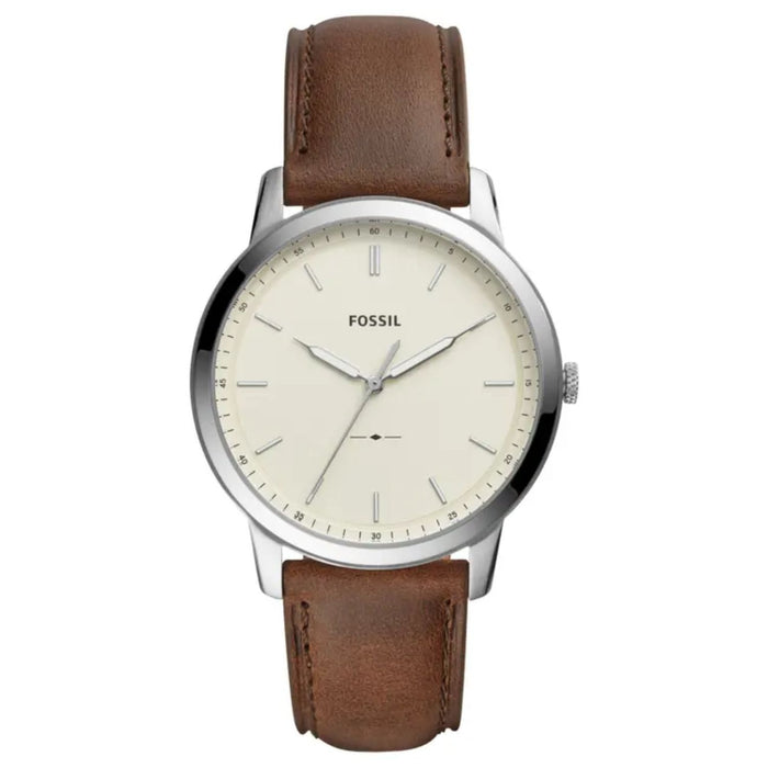 Fossil Men's Minimalist Beige Dial Watch - FS5439