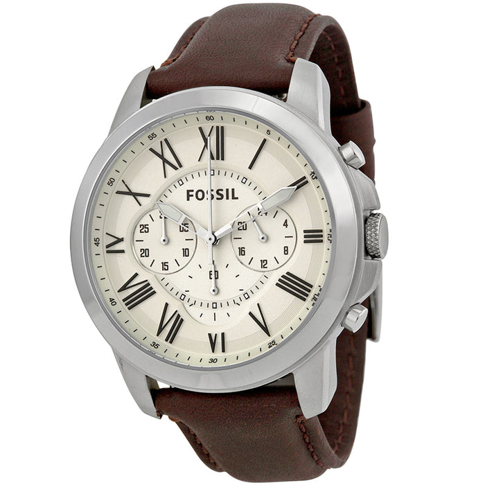 Fossil Men's Grant Cream Dial Watch - FS5473IE