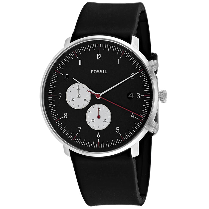 Fossil Men's Chase Black Dial Watch - FS5484