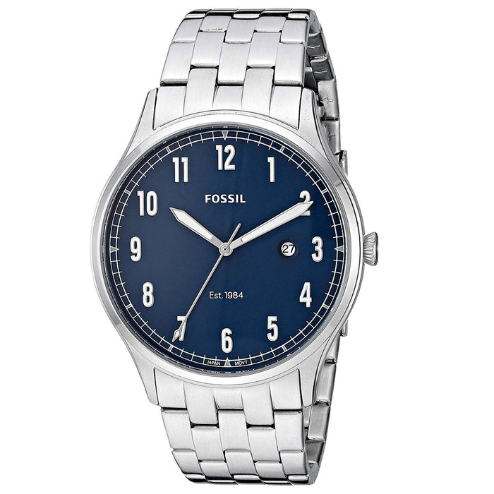 Fossil Men's Classic Blue Dial Watch - FS5593