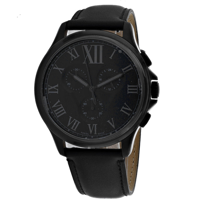 Fossil Men's Monty Black Dial Watch - FS5641