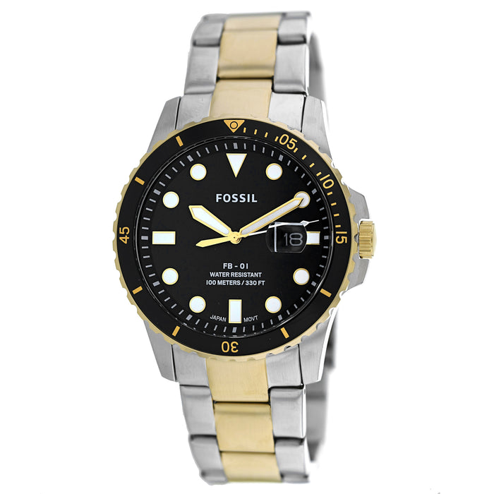 Fossil Men's FB-01 Black Dial Watch - FS5653