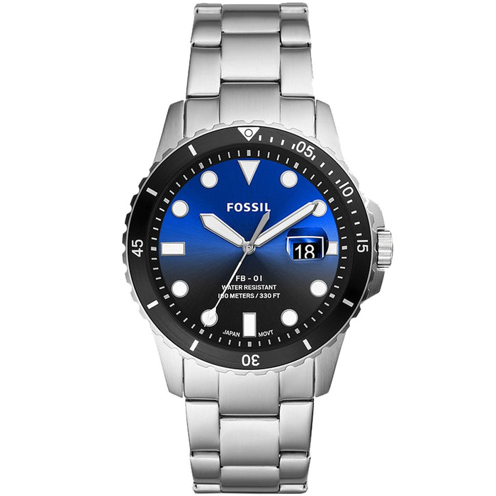 Fossil Men's FB-01 Blue Dial Watch