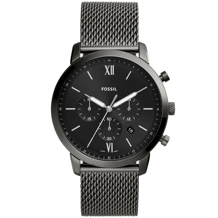 Fossil Men's Neutra Black Dial Watch - FS5699