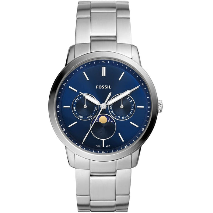 Fossil Men's Neutra Moonphase Blue Dial Watch - FS5907