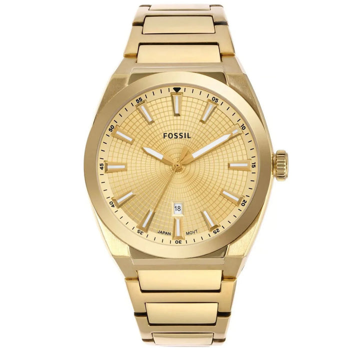 Fossil Men's Everett Gold Dial Watch - FS5965