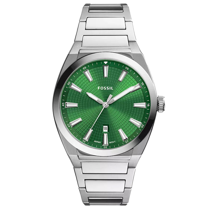 Fossil Men's Everett Green Dial Watch - FS5983