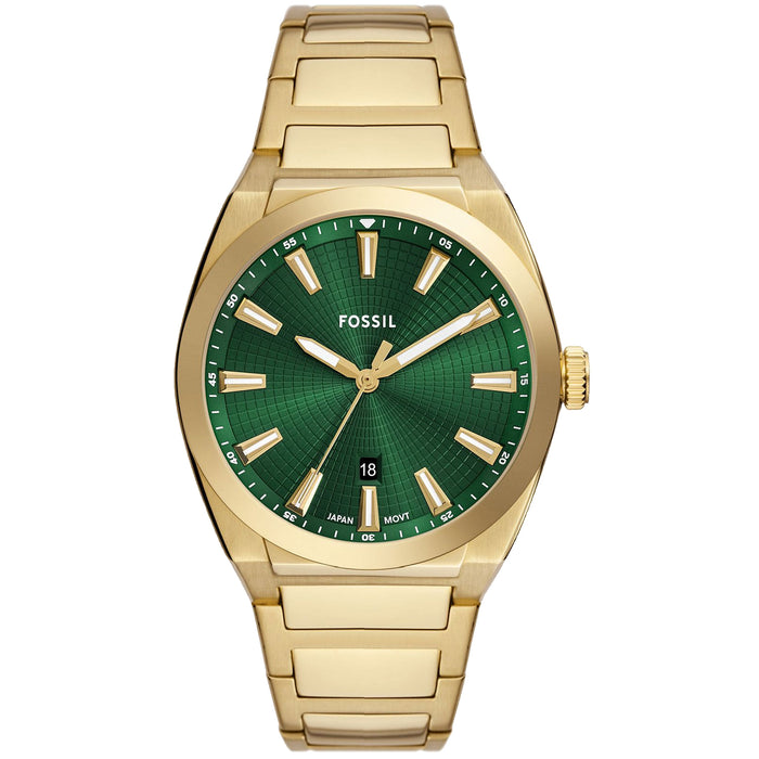 Fossil Men's Everett Green Dial Watch - FS6090