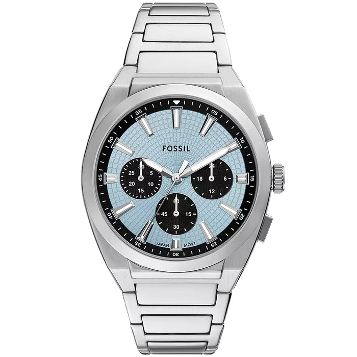 Fossil Men's Everett Chronograph Blue Dial Watch - FS6105
