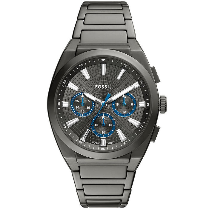 Fossil Men's Everett Chronograph Grey Dial Watch - FS6107