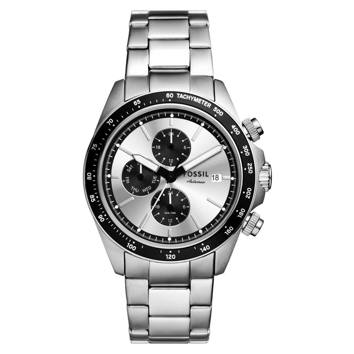 Fossil Men's Autocross Silver Dial Watch - FS6124