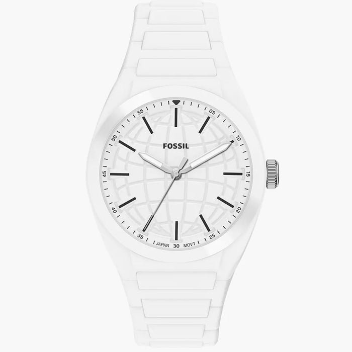 Fossil Men's Everett White Dial Watch - FS6176