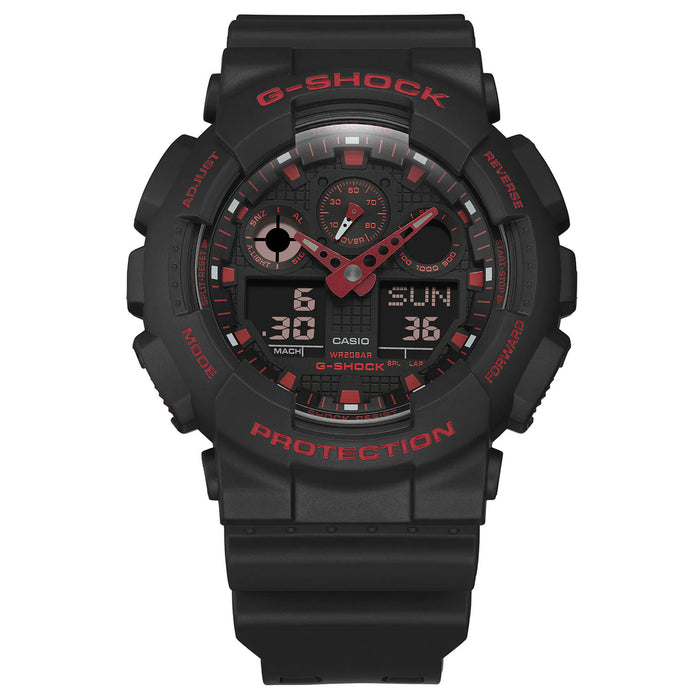 Casio Women's G-Shock Black Dial Watch - GA100BNR-1A