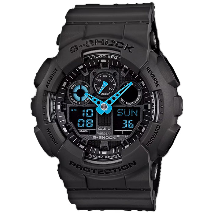 Casio Men's G-Shock Black Dial Watch - GA100C-8A