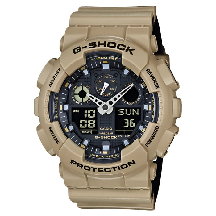 Casio Men's Military Beige Dial Watch - GA100L-8A