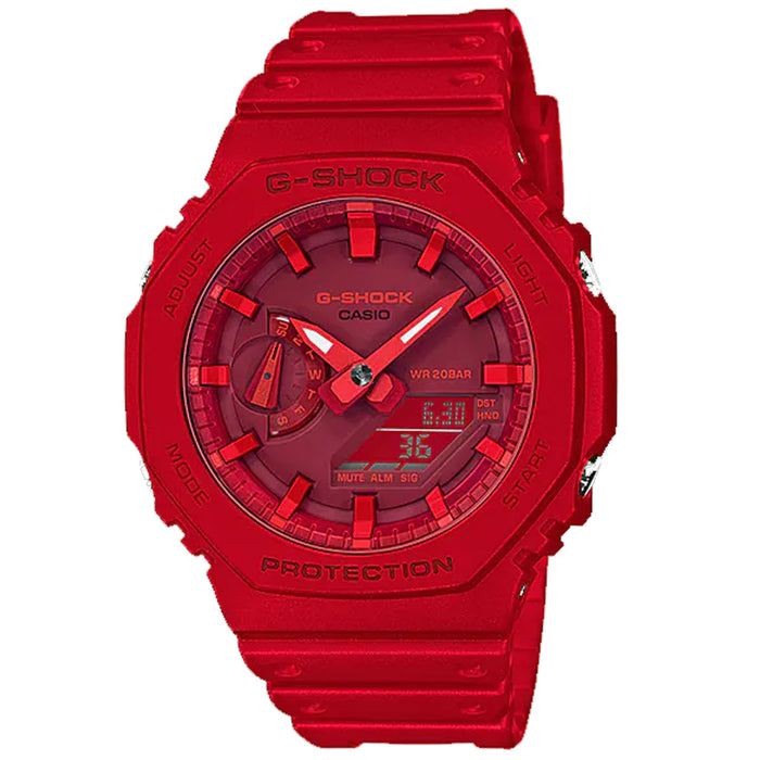 Casio Men's G-Shock Red Dial Watch - GA2100-4A