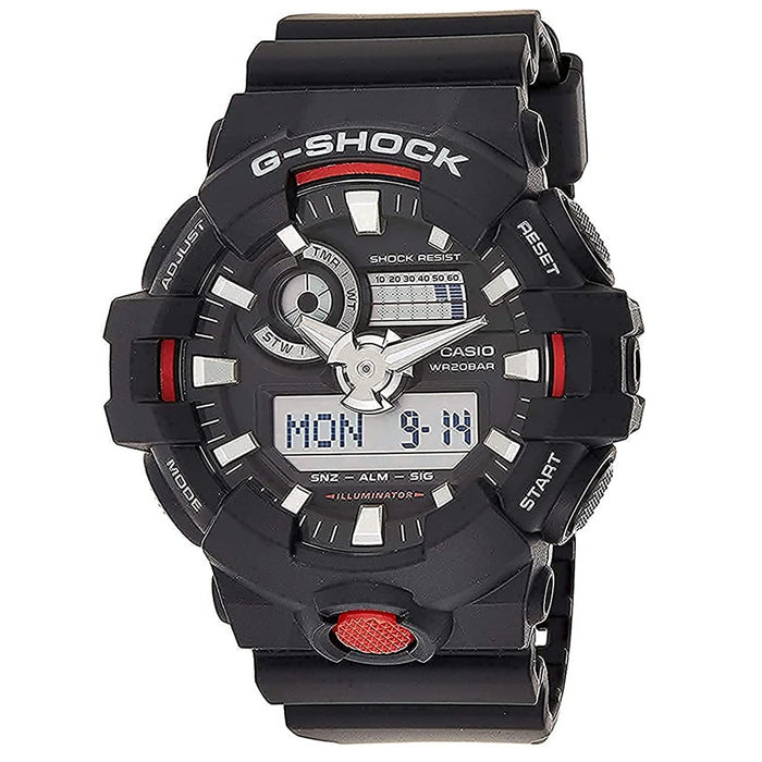 Casio Men's G-Shock Black Dial Watch - GA700-1A